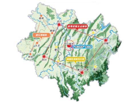 长寿,合川,潼南,荣昌,永川,綦江为边缘建立主城都市区,未来重庆主城