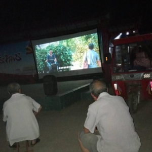 汶上开展“国家公益电影下乡”，累计放映近2000场次