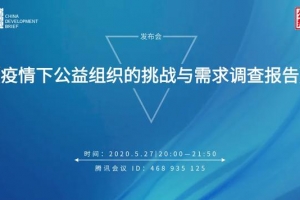 发布 |《疫情下公益组织的挑战与需求调查报告》扫描 ...