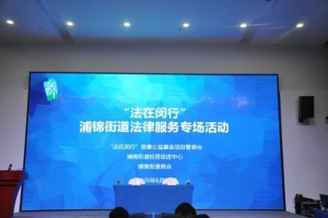 “法在闵行”慈善公益项目正式启动！首场活动走进浦锦街道！ ...