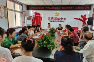 盐湖马家窑社区党支部“开展志愿服务 共创文明城市”主题党日活动 ...