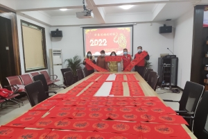 公益联盟进社区，“翰墨笔会”送“年货”
